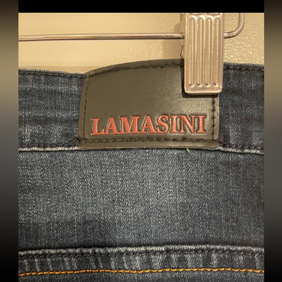 NWT Lamasini - Dark Blue Slim Jeans Size 30 X 32 - Picture 7 of 9